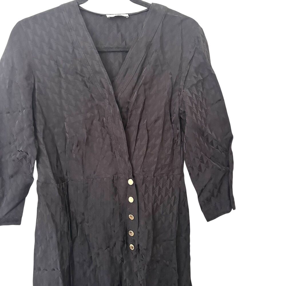 NEW NWT SANDRO Anaya Jacquard Midi Dress Black Sz 38‎ - Picture 5 of 7